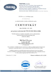 Certifikát